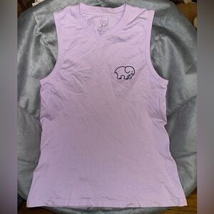 Ivory Ella Lavender Tank Top Tie Dye Print